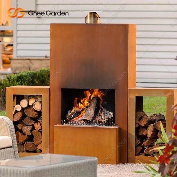 a corten steel fireplace outdoor decoration 2 a corten steel fireplace outdoor decoration 2