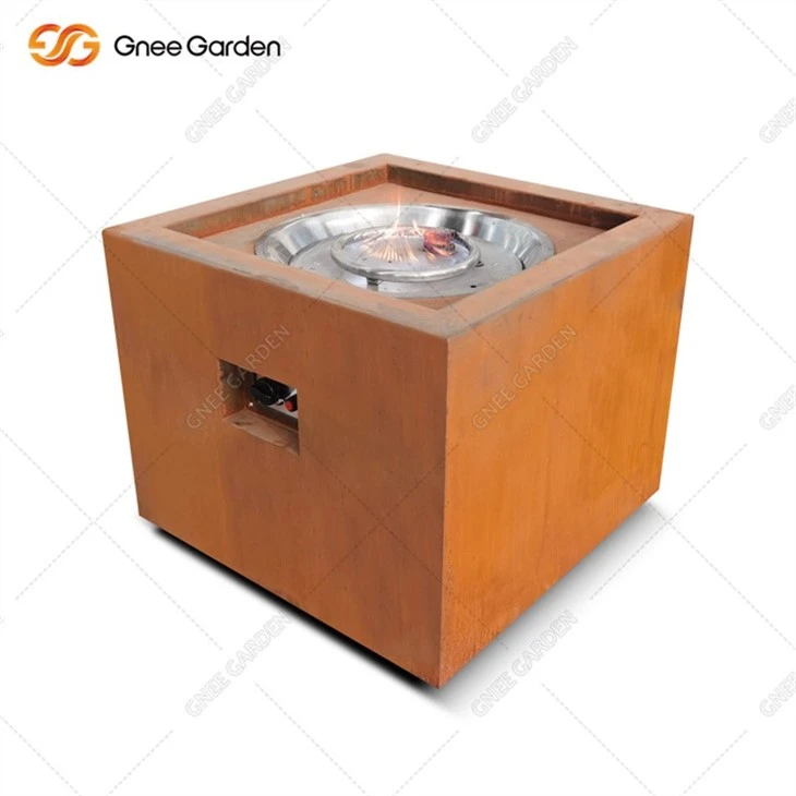 Corten Steel Heater Gas Outdoor Firepit