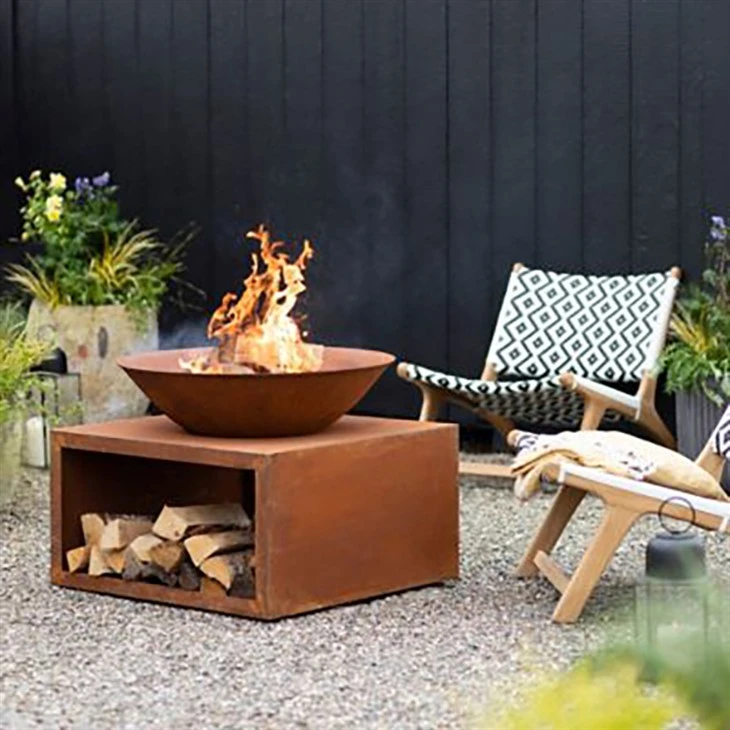 Lubang Api Bulat Corten Steel GN-FP-304