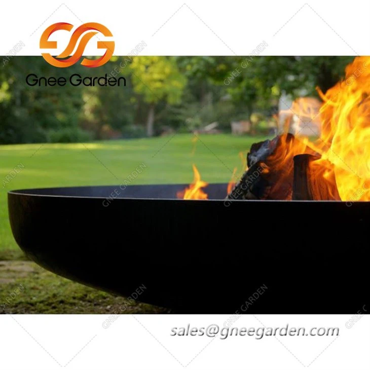 corten outdoor wood burning fire pits
