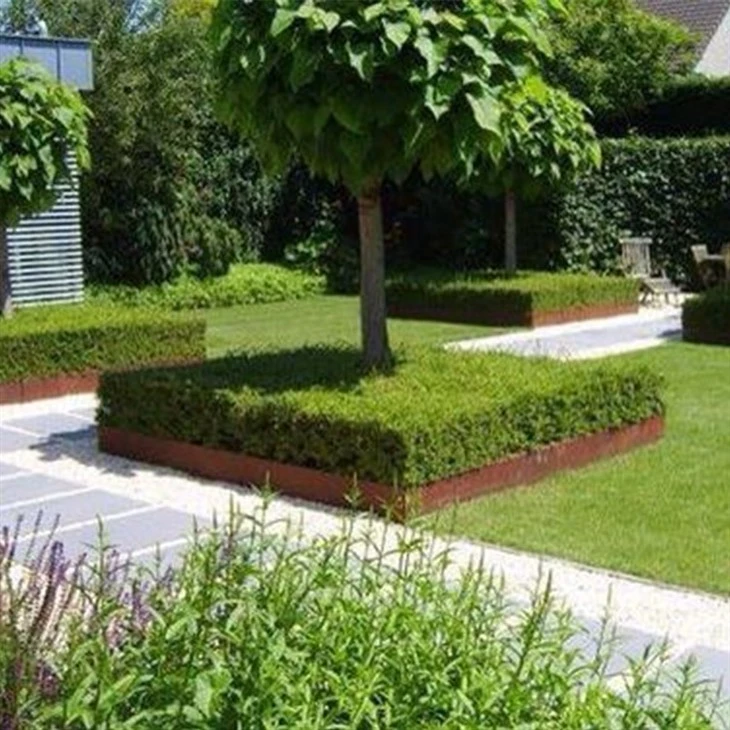 Courtyard Corten Steel Rusty Metal Lawn Decorative Border Garden Edging