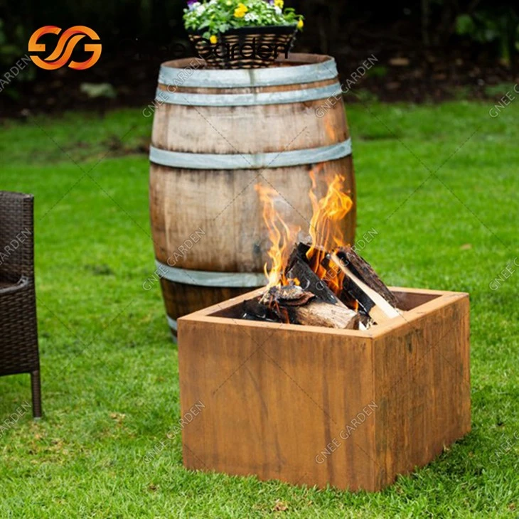 Disesuaikan Outdoor Berkualitas Tinggi Firepit Wood Burning Metal Bowl Fire Pit Corten Exterior Fire Pit Bowl