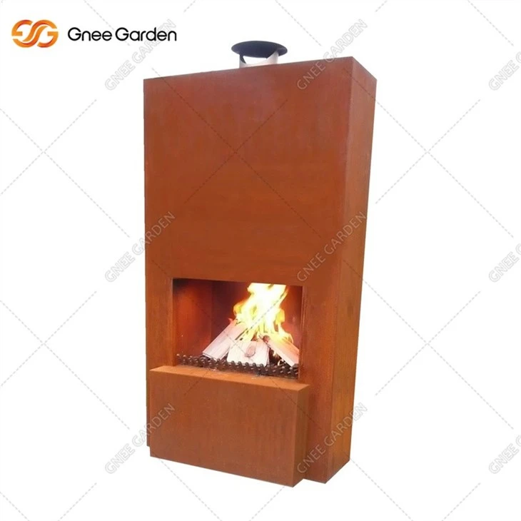 Garden Outdoor Warming Corten Steel Fireplace