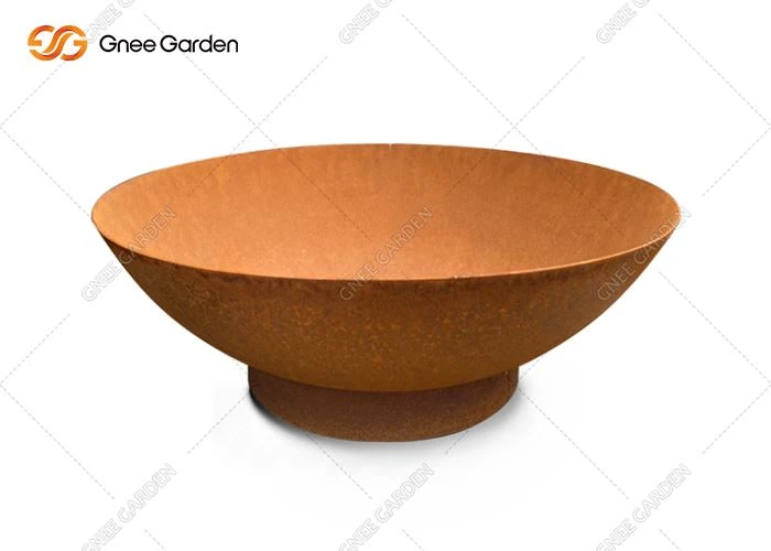 Lubang Api Baja Corten Dilapisi Karat Oranye Luar Ruangan