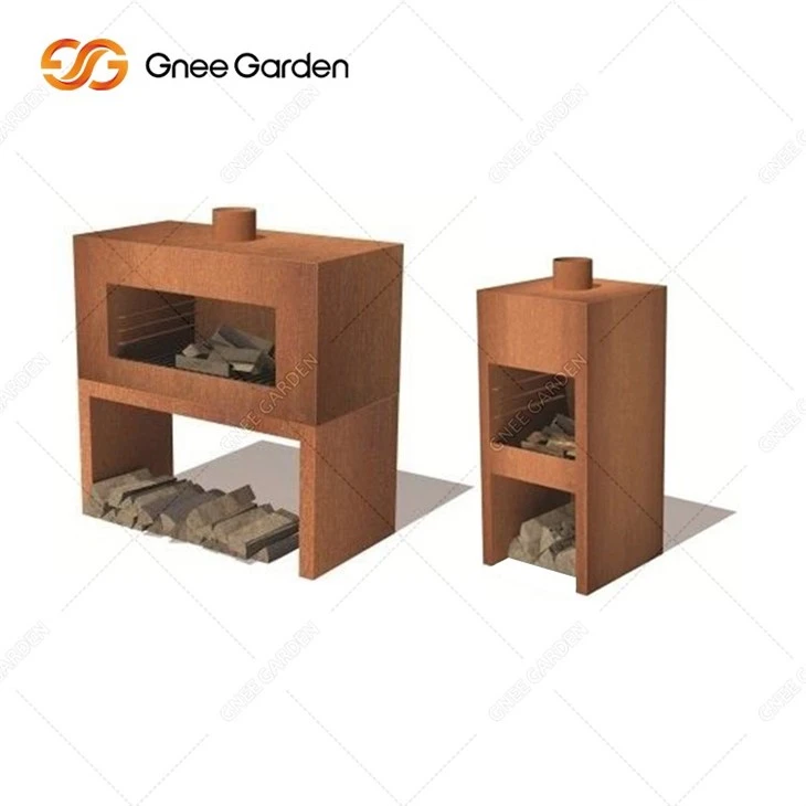 Outdoor Heater Corten Steel Fire Place