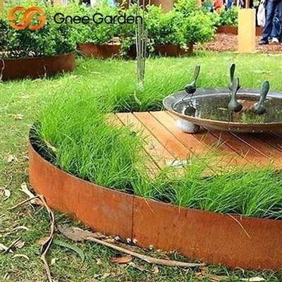 Tempat Tidur Taman Baja Corten