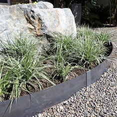 Lanskap Baja Berkarat Merayap Corten Garden Bed