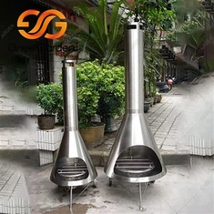 Lubang Api Pembakaran Kayu Stainless Steel