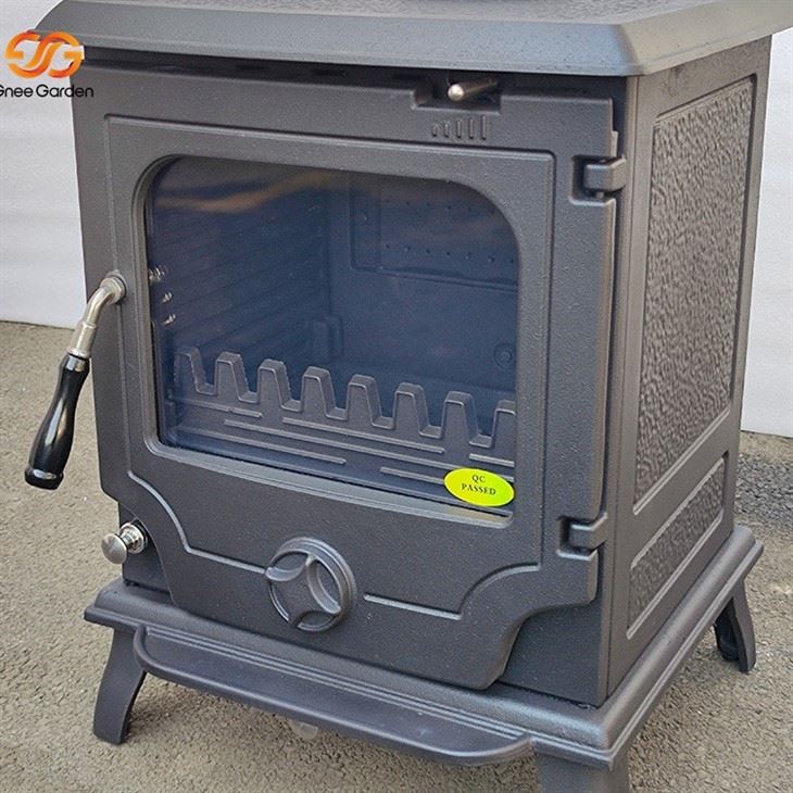 antique iron wood burning stove