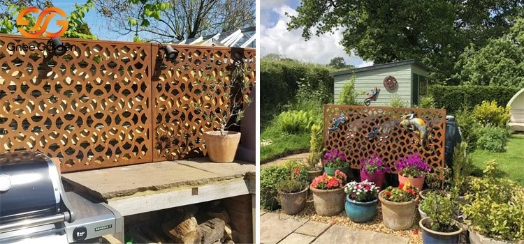Garden Custom corten steel Screen Garden Custom corten steel Screen