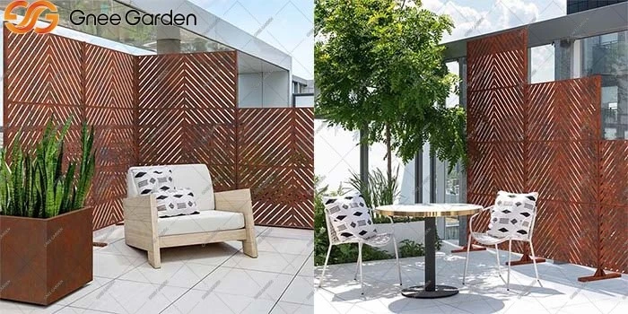 Corten Steel decorative garden screens Corten Steel decorative garden screens