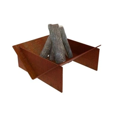 Lubang Api Kapasitas Kecil Corten Steel Paket Datar